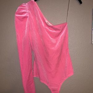 Neon pink bodysuit